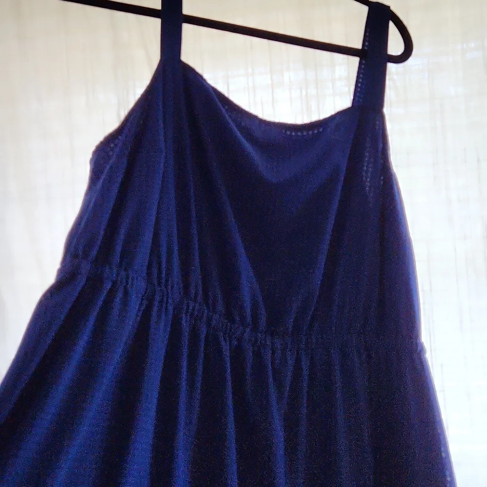 Ava and Viv dark blue gingham maxi dress - Picture 2 of 3